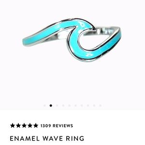 Pura Vida Enamel Wave Ring